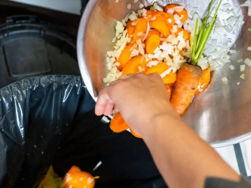 carrots and onions in a bowl