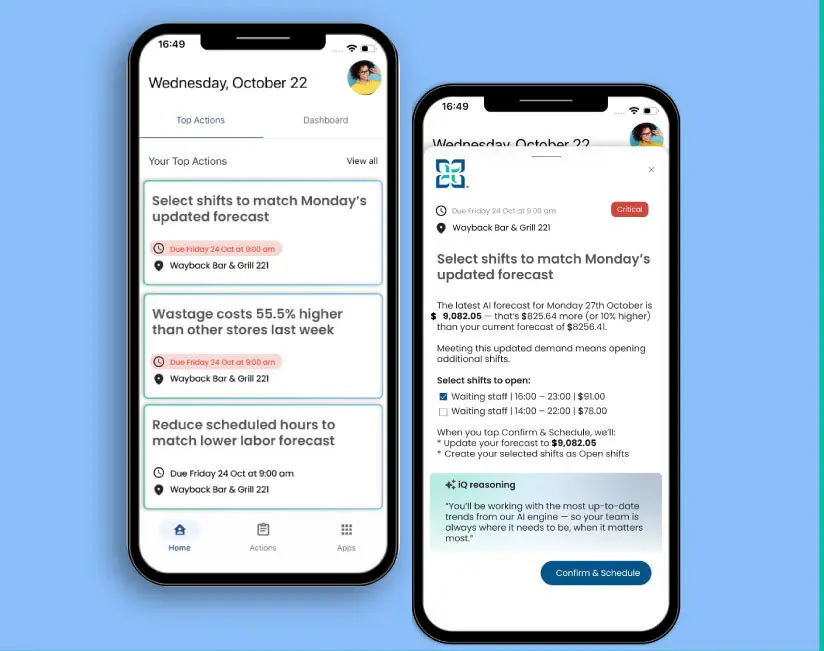 iQ operations screenshots